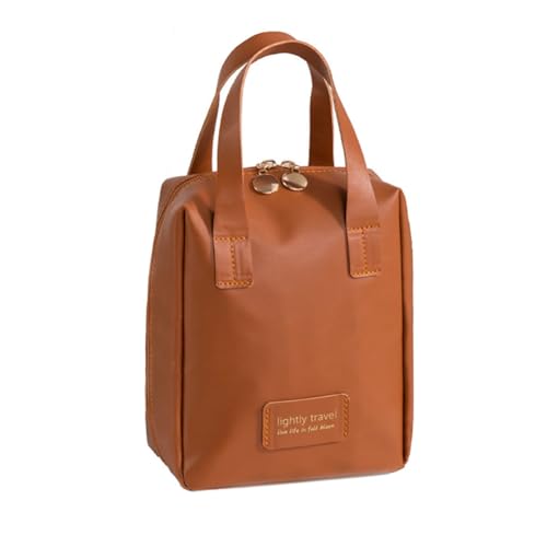 Yurosiay Handtasche Kosmetiktasche wasserdichte PU Ledertasche tragbare Toilettentasche Make-up-Aufnahmebox für den täglichen Gebrauch oder für Reisen Make-up-Finishing-Tasche für Damen Kaffee Yurosiay Handtasche Kosmetiktasche wasserdichte PU Ledertasche tragbare Toilettentasche Make-up-Aufnahmebox für den täglichen Gebrauch oder für Reisen Make-up-Finishing-Tasche für Damen Kaffee von Yurosiay