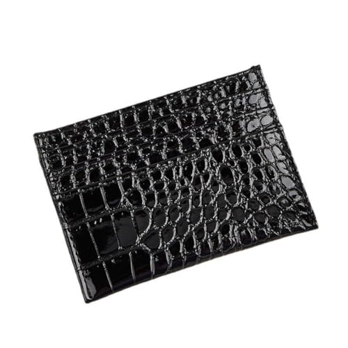 Yurosiay Kartenetui Leder Geldbörse Unisex Schwarz Slim Kartenhalter Kreditkartenetui Mini Lederbrieftasche Querformat Portemonnaie Karten Geldbeutel Visitenkartenetui für Herren Damen 1# von Yurosiay