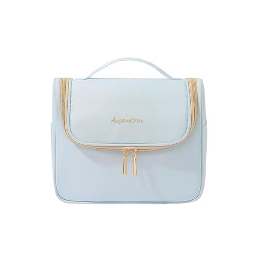 Yurosiay Kosmetiktasche Reise-Toilettenbeutel Damen Hänge-Toilettenbeutel mit Griff Hängende wasserdichte Tasche, Damen-Kosmetik-Organisator für Reisen Camping-Kosmetik-Toilettenartikel Hellblau von Yurosiay