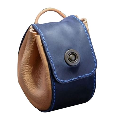 Yurosiay Leder Würfelbeutel Kordelzug Klein Würfeltasche Vintage PU Leder Würfel Tasche Leder Gürteltasche Würfel Tragbare Würfel Aufbewahrungstasche Mittelalterliche Leder Geldbörse Blau von Yurosiay