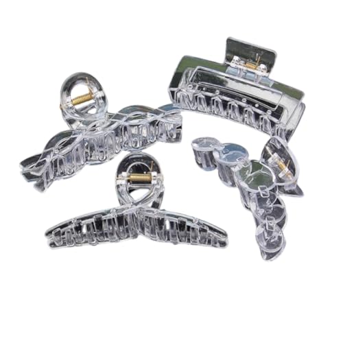 Yurosiay Transparente Haarspange 50 Stück Damen DIY Haarspangen Zubehör Kleiner Transparenter Quadratischer Haarclips rutschfeste Haarspangen von Yurosiay