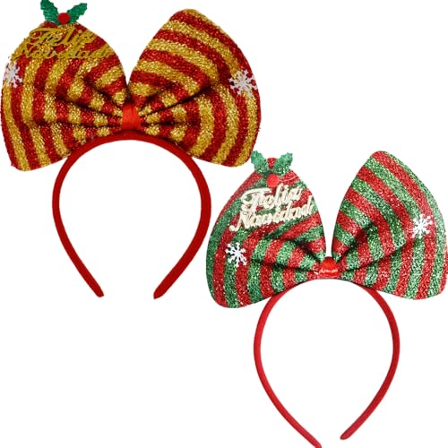 Yurosiay Weihnachts-Schleifen-Stirnband Weihnachts-Schneeflocken-Haarband Weihnachts-Haarband Glitzernder Schleifen-Kopfreif Schleifen Stirnbänder für Kinder Weihnachten Party Haarband #5 2 Stück Yurosiay Weihnachts-Schleifen-Stirnband Weihnachts-Schneeflocken-Haarband Weihnachts-Haarband Glitzernder Schleifen-Kopfreif Schleifen Stirnbänder für Kinder Weihnachten Party Haarband #5 2 Stück von Yurosiay