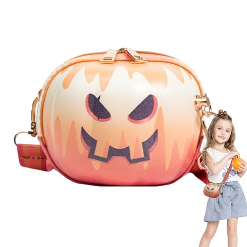 Yurosuis Schultertasche - Halloween Kürbis Mit -Gesicht Tasche - Modische Handtasche Kürbis Geldbörse Für Telefon Dokumente Outdoor Arbeit Straße Reisen Pendeln Täglicher Gebrauch Date von Yurosuis