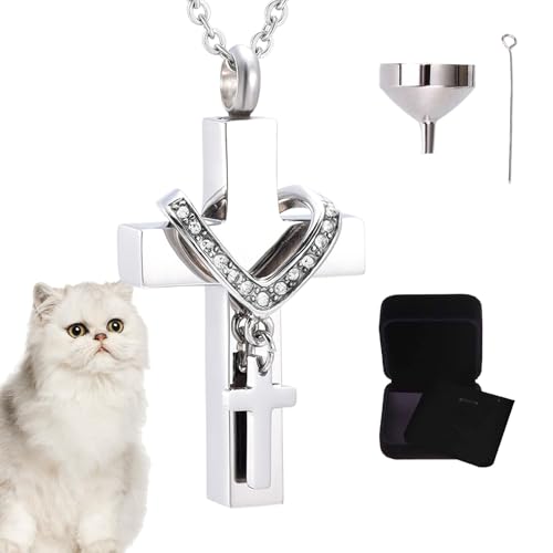 Yurosuis Urnenschmuck Für Asche - Tragbarer Erinnerungsanhänger | Symbol Anhänger Kette Für Unterwegs, Zuhause Und Gedenken von Yurosuis