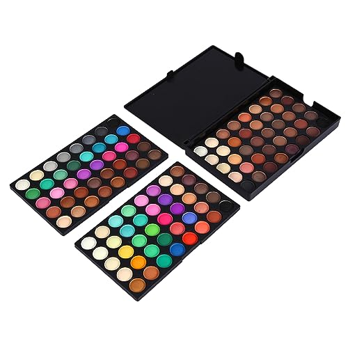 Yusat 120 Farben Professionelle Shimmer Matte Lidschatten-Palette Augen Make-up Kosmetik Set Kit Tool von Yusat