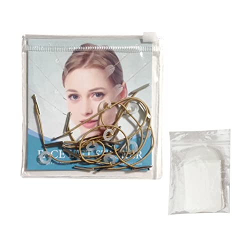 Yusat Facelift-Klebeband, 20 Stück, Facelifting-Klebeband, Facelifting-Aufkleber, Transparenter, Unsichtbarer Gesichtsaufkleber, V-förmiger Lifting-Gesichtsaufkleber mit 8 (20 von Yusat