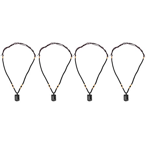 Yusat Turmalin-Halskette für Damen, Turmalin-Anhänger, 8 × 6 × 3, 4 Stück Turmalin-Anhänger, Halskette, Pullover, Kette, Stoffzubehör, Turmalin-Anhänger, Kunststoff von Yusat