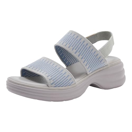 Yusealia Damen Orthopädische Sandalen Frauen Bequeme Sandaletten mit Weiches Fußbett Sommer Leichte rutschfest Sandals Elegant Strand Schuhe, Gr.35-41 EU von Yusealia