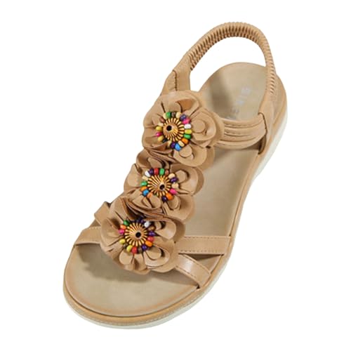 Yusealia Keilabsatz Sandalen Damen Vintage Perlenbesetzt Boho Strandschuhe Bequem Offene Sandalette Elastisches Band Sandals Freizeit Schuhe Orthopädische Sandale Casual Ankle Elastic Flip Flops Yusealia Keilabsatz Sandalen Damen Vintage Perlenbesetzt Boho Strandschuhe Bequem Offene Sandalette Elastisches Band Sandals Freizeit Schuhe Orthopädische Sandale Casual Ankle Elastic Flip Flops von Yusealia