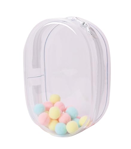 Yushen Durchsichtige Figuren-Display-Tasche mit Schlüsselanhänger, Blindbox, Schlüsselanhänger, Tasche, Anhänger für Sammlerstücke, durchsichtig, L, Oval Yushen Durchsichtige Figuren-Display-Tasche mit Schlüsselanhänger, Blindbox, Schlüsselanhänger, Tasche, Anhänger für Sammlerstücke, durchsichtig, L, Oval von Yushen