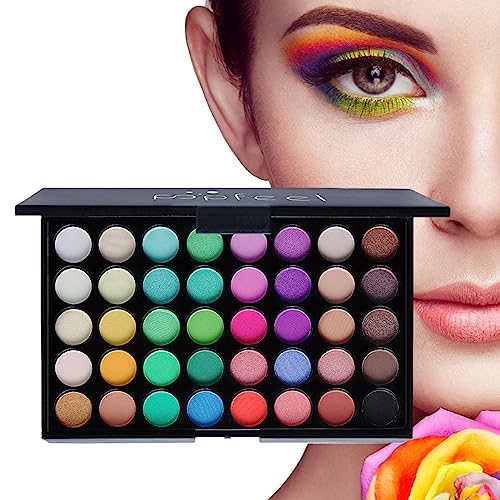 Große Lidschattenpalette - 40-Farben-Perlglanz-Matt-Lidschatten-Palette - Wasserfeste, natürliche Farben. Große Lidschatten-Palette. Make-up-Lidschatten Yusheng von Yusheng