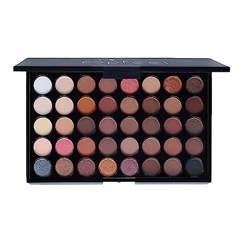 Lidschattenpalette - 40-Farben-Perlglanz-Matt-Lidschatten-Palette | Wasserfeste, natürliche Farben. Große Lidschatten-Palette. Make-up-Lidschatten Yusheng von Yusheng