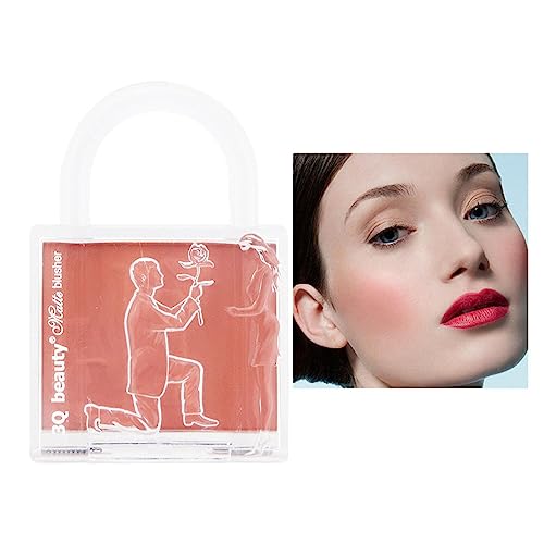 Monochromatische Lidschattenpalette | Matte Gesichtspalette - Lock Shape Powder Contour Palette Proposal Scene Pattern Anti-Flecken Wasserdicht für exquisites Make-up Yusheng von Yusheng