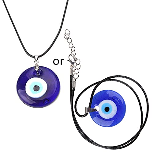 Yushu - Lucky Blue Eye Halskette, Evil Eye Anhänger Halskette, türkisches böses Auge zum Schutz und Segen, für Männer Frauen, Anhänger Geschenke für sie, Frauen Anhänger Schmuck von Yushu