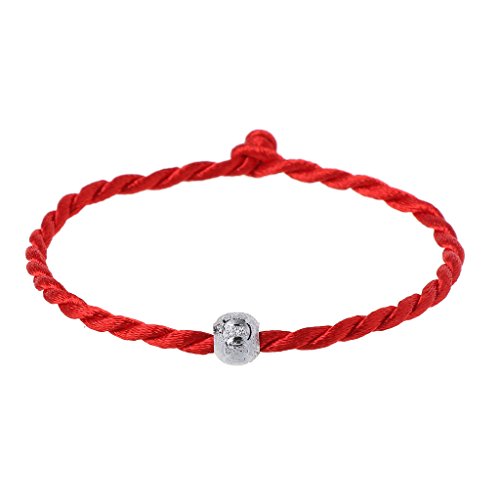 Yushu - Rote Kordel-Armbänder, handgefertigtes rotes Schnur-Armband, Glücksperlen, tibetisch-buddhistischer Schmuck, Glücksbringer-Amulett, buddhistischer Liebhaber-Schmuck, Gebetsseil-Armband. von Yushu