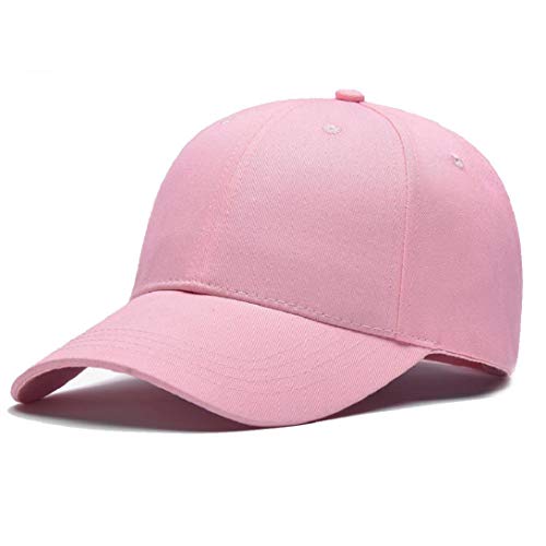 Yuson Girl Baseball Cap Unisex, Verstellbar Baseball Mützen Reine Farbe Baumwolle Kappe Baseboard Baseballkappe Mütze Sommer für Golf Tennis Wandern Laufen Reisen Angeln Herren Damen(Rosa) von Yuson Girl