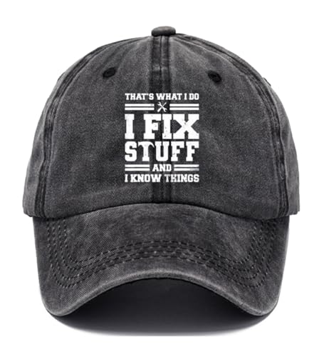 Yutdeng Baseball Cap Herren Sommer Trucker Cap Vintage Baumwolle Kappe Washed Baseballkappe Damen Verstellbare Schildmütze Base Cap Unisex Sport Cap Baseball Caps Männer Schirmkappe,Schwarz von Yutdeng
