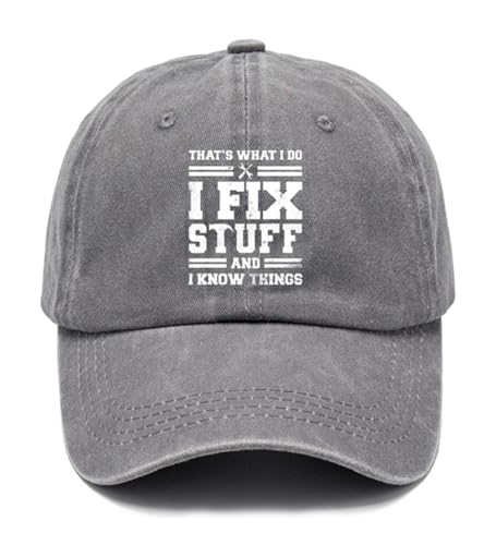 Yutdeng Baseball Cap Herren Sommer Trucker Cap Vintage Baumwolle Kappe Washed Baseballkappe Damen Verstellbare Schildmütze Base Cap Unisex Sport Cap Outdoor Baseball Caps Männer Schirmkappe,Grau von Yutdeng