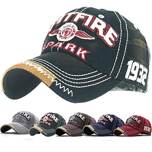 Yutdeng Baseball Cap Retro Unisex Basecap Distressed Baseball Kappe Outdoor Hut für Männer und Frauen Hip Hop Einstellbare Freizeit Mütze Baseballmütze Yutdeng Baseball Cap Retro Unisex Basecap Distressed Baseball Kappe Outdoor Hut für Männer und Frauen Hip Hop Einstellbare Freizeit Mütze Baseballmütze von Yutdeng