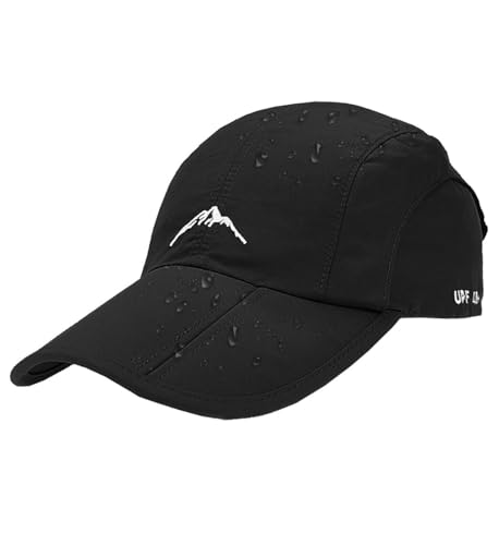 Yutdeng Basecap Herren Damen wasserdichte Baseballkappe Schnelltrocknend Unisex Baseball Cap Herren Verstellbar Mesh Kappe Atmungsaktive Sonnenhut Outdoor Leichte Sport Cap Faltbar Hut Sommermütze von Yutdeng