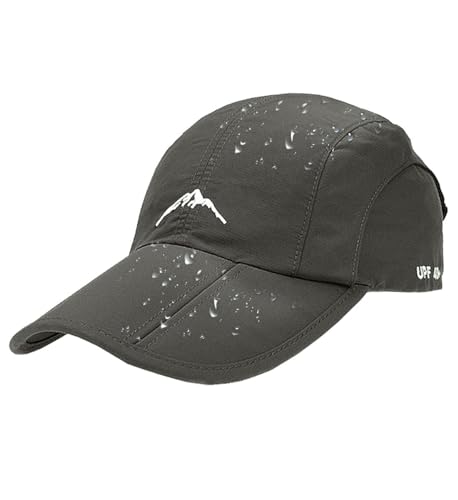Yutdeng Basecap Herren Damen wasserdichte Baseballkappe Schnelltrocknend Unisex Baseball Cap Herren Verstellbar Mesh Kappe Atmungsaktive Sonnenhut Outdoor Leichte Sport Cap Faltbar Hut Sommermütze von Yutdeng