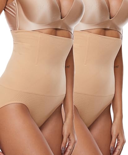 Yutdeng Bauchweg Unterhose Damen Shapewear Miederhose Hohe Taille Miederslip Figurformende Unterwäsche Bauchkontrolle Miederpant Nahtlos Bauch Weg Stark Formend Elastisch Body Shaper Slip Formt Sofort von Yutdeng