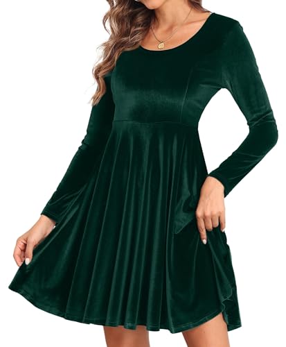 Yutdeng Damen Samtkleid Elegant Winterkleid Abendkleid Kurz Partykleid Rundhals Cocktailkleid Vintage Kleider Langarm Samt Bodycon Kleid Wickelkleid Midikleid Winter Herbst Festliche Party Hochzeit Yutdeng Damen Samtkleid Elegant Winterkleid Abendkleid Kurz Partykleid Rundhals Cocktailkleid Vintage Kleider Langarm Samt Bodycon Kleid Wickelkleid Midikleid Winter Herbst Festliche Party Hochzeit von Yutdeng