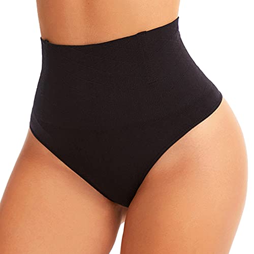 Yutdeng Miederslip Damen Figurenformend Slip Hohe Taille Miederslip Shaping Formslip Miederhose Nahtlos Miederpants Elastisch Unterhose Body Shaper Höschen Tanga Frauen,Schwarz,XXL von Yutdeng