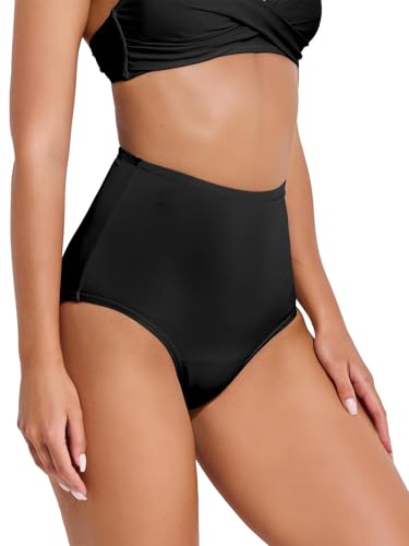 Yutdeng Perioden Bikini Perioden Bikinihosen Damen High Waist Perioden Bikinihose Perioden Bademode zum Schwimmen Perioden Badehose Menstruations Badeanzug Auslaufsichere Period Swimwear Strand Pool von Yutdeng