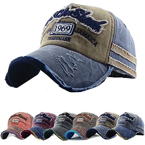 Yutdeng Unisex Baseball Cap BlackRebel im Retro Vintage Used-Look Distressed Washed Look Snapback Gestickter Schriftzug 1969 Outdoor Baseball Kappe Mütze Schirmmütze Basecap verstellbar. von Yutdeng