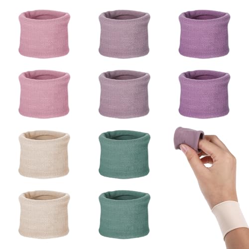 Haargummi Groß Elastische Baumwolle, 10 Stück Scrunchies Haargummi Damen Bunt für Frauen Mädchen, Haargummis mit Dickem oder Lockigem Haar, Nahtloses Haar Zubehör(Glatte) von Yuuchoringee