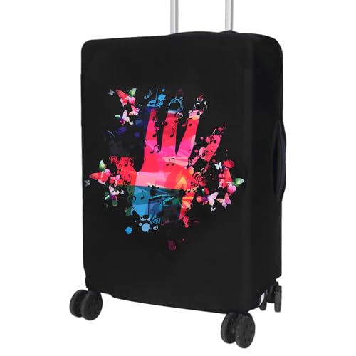 Kofferhülle Kofferschutzhülle XXL Koffer Hülle Schutz Kofferabdeckung Koffer Schutzhülle Kofferhüllen Kofferschutz 26-29Zoll Kofferhülle Elastisch Kofferabdeckung Kofferschutz Überzug für Damen Herren von Yuuchoringee