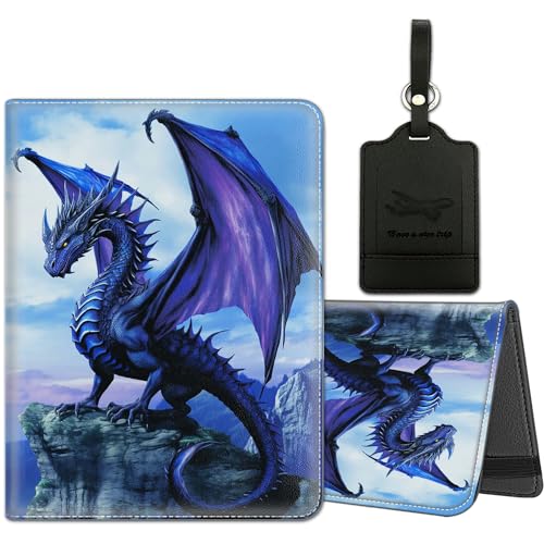 Reisepasshülle für Reisen mit Gepäckanhänger, PU-Leder, Reisepasshülle mit RFID-Blockierung, für Damen und Herren, Multi-Kartenschlitz, Reisepasshülle, Magische Pilze, Yu-Passport Holder-2-10, Modern Reisepasshülle für Reisen mit Gepäckanhänger, PU-Leder, Reisepasshülle mit RFID-Blockierung, für Damen und Herren, Multi-Kartenschlitz, Reisepasshülle, Magische Pilze, Yu-Passport Holder-2-10, Modern von Yuxcfhjfe