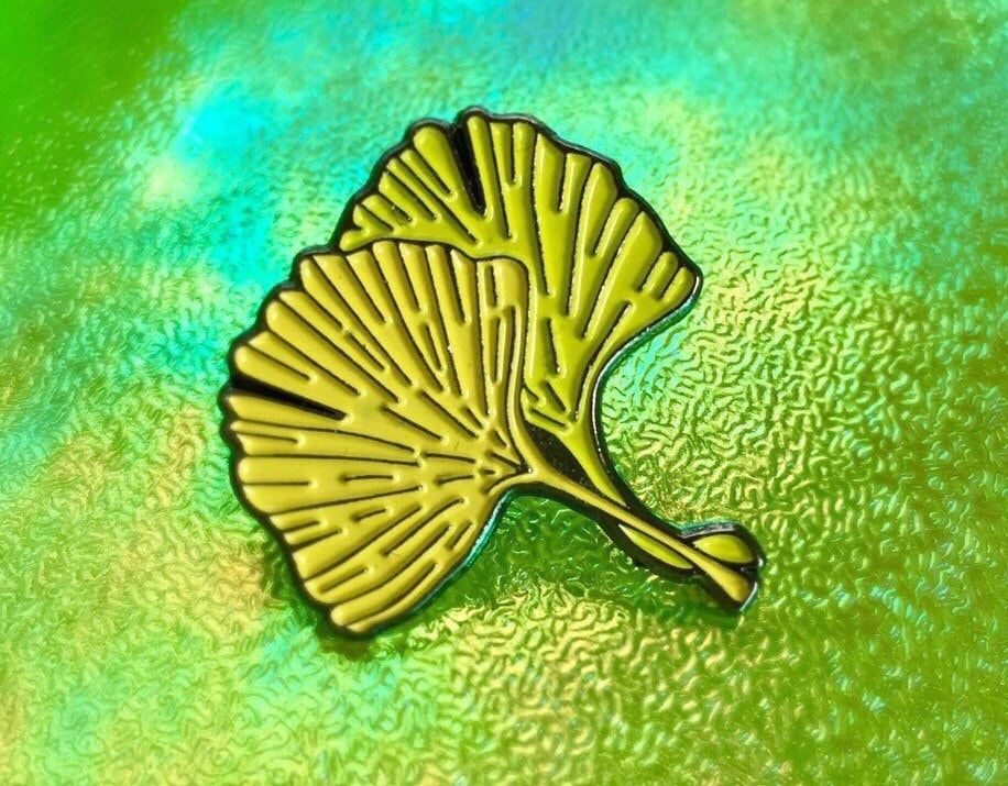 Ginkgo Emaille Anstecknadel - Gelb, Grün, Chartreuse, Illustration Ginkgo Emaille Anstecknadel - Gelb, Grün, Chartreuse, Illustration von YuzuPress