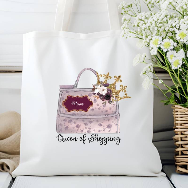 Stofftasche Personalisiert Einkaufstasche Mit Name Tasche Mama Geschenk Stoffbeutel Einkaufen Gutschein Shopping Verschenken #stsub von YveKreativShop