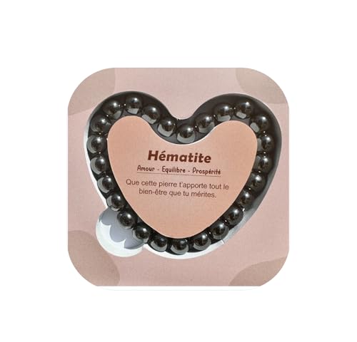 Yvelise Armband aus Natursteinen – 8 mm – Geschenkbox Herz – Muttertag – Geburtstag – Valentinstag, 5,5cm de diamètre intérieur, Stein Yvelise Armband aus Natursteinen – 8 mm – Geschenkbox Herz – Muttertag – Geburtstag – Valentinstag, 5,5cm de diamètre intérieur, Stein von Yvelise