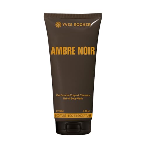 Yves Rocher AMBRE NOIR Dusch-Shampoo für Herren, sinnlich-eleganter, 1 x Tube 200 ml von Yves Rocher