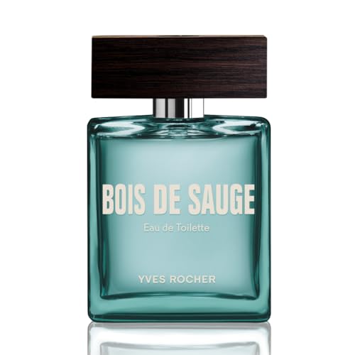 Yves Rocher Bois de Sauge Eau de Toilette, Intensiv aromatische Frische für Herren, 1 x Zerstäuber 50 ml von Yves Rocher