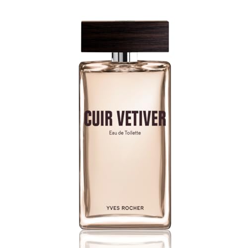 Yves Rocher CUIR VÉTIVER Eau de Toilette, Parfüm für Herren, kontrastreicher Vetiver-Duft, 1 x Zerstäuber 100 ml von Yves Rocher