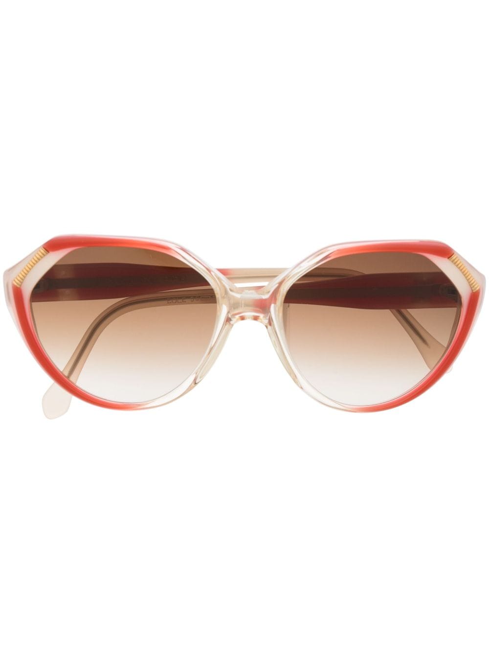 Saint Laurent Pre-Owned 1980s Sonnenbrille mit Farbverlauf - Nude von Saint Laurent Pre-Owned