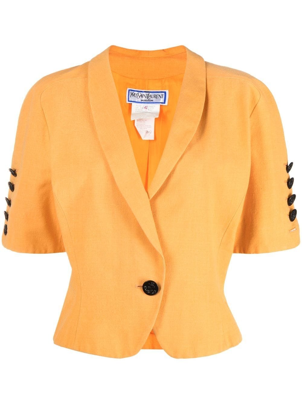 Saint Laurent Pre-Owned 1980s Jacke - Orange von Saint Laurent Pre-Owned