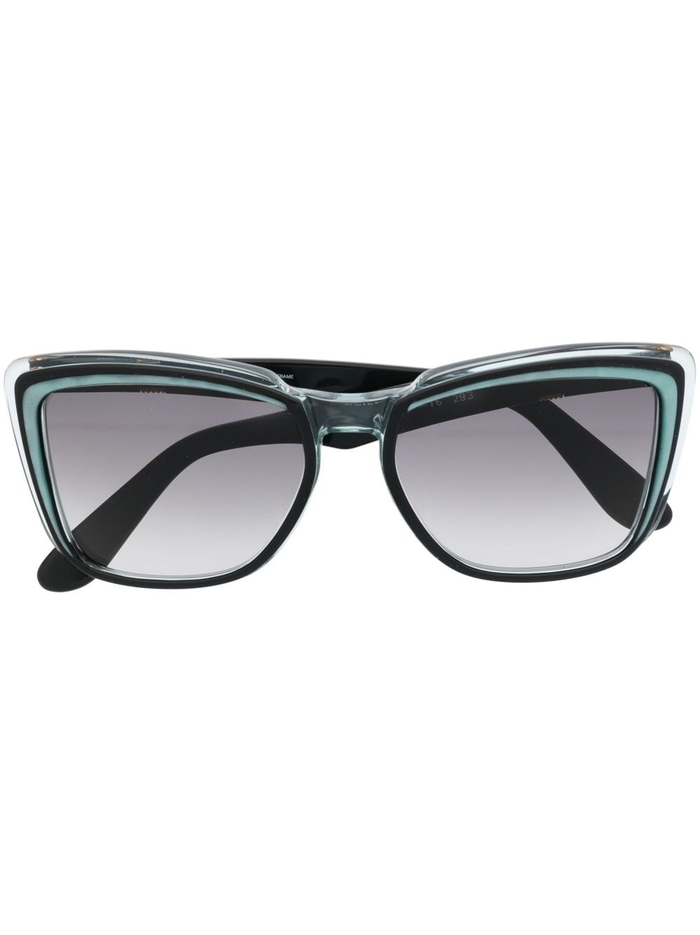 Saint Laurent Pre-Owned 1990s Sonnenbrille mit rundem Gestell - Schwarz von Saint Laurent Pre-Owned