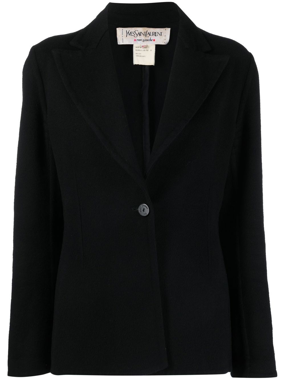 Saint Laurent Pre-Owned Blazer mit steigendem Revers - Schwarz von Saint Laurent Pre-Owned