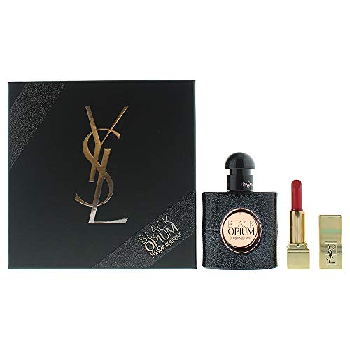 Yves Saint Laurent Black Opium Geschenkset (Eau de Parfum,30ml+Lippenstift Mini Rouge Pur Couture 1,1.4ml), 200 g von Yves Saint Laurent