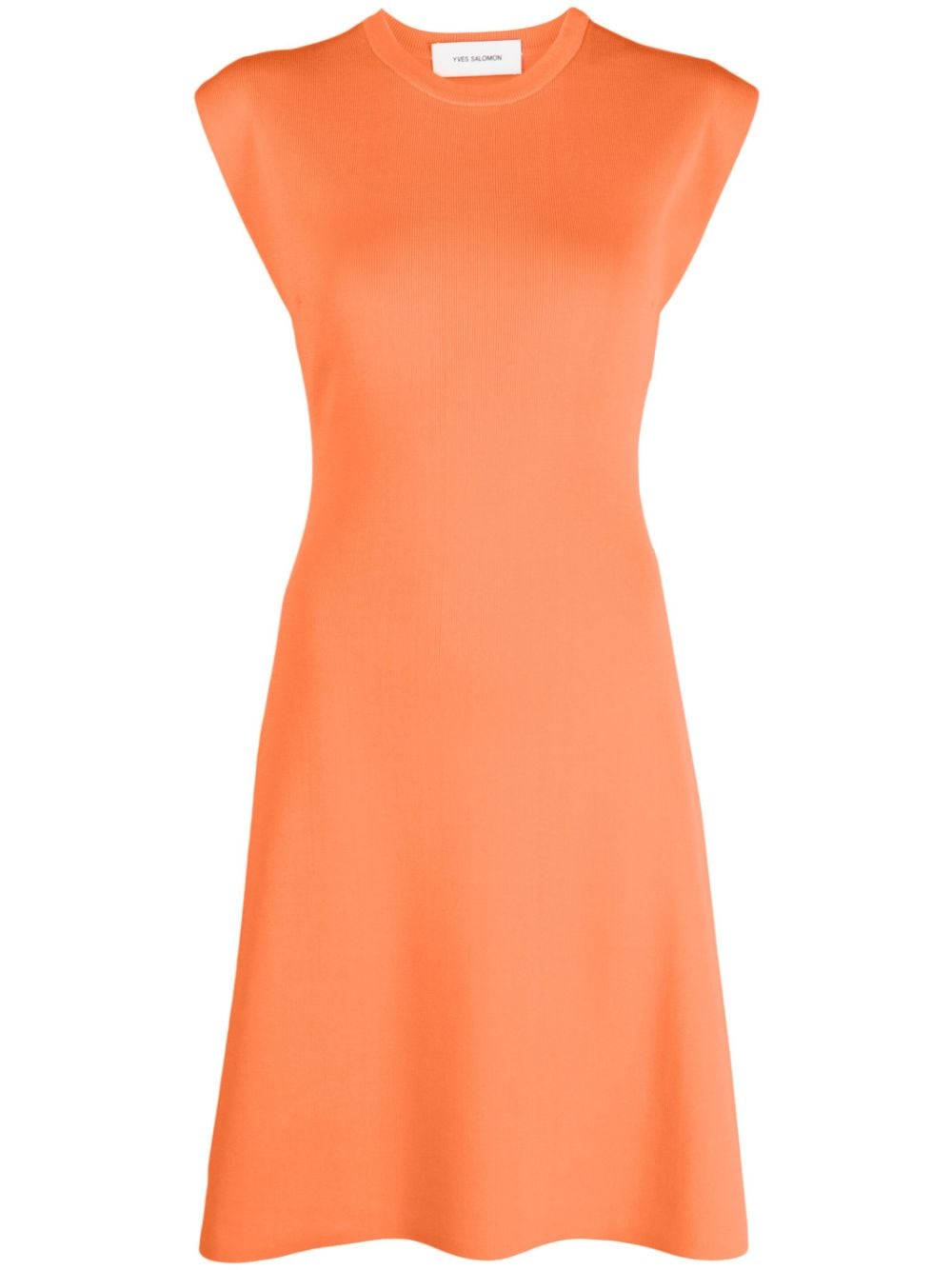 Yves Salomon Geripptes Kleid - Orange von Yves Salomon