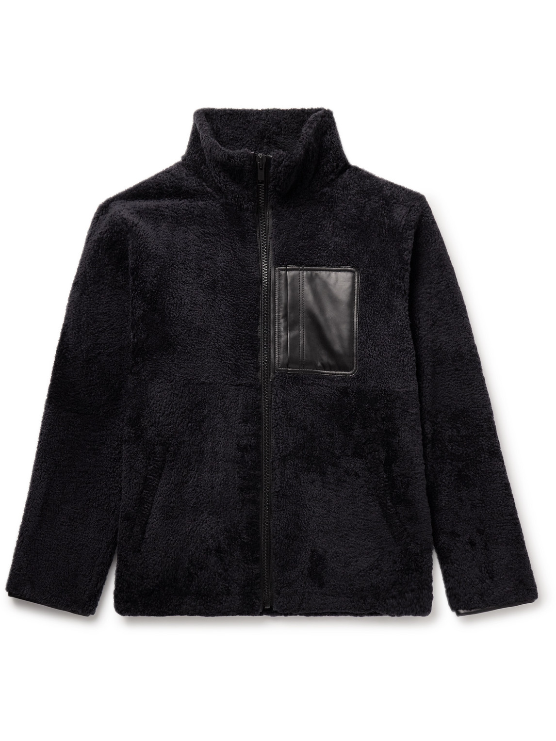 Yves Salomon - Reversible Leather-Trimmed Shearling and Shell Jacket - Men - Black - IT 48 von Yves Salomon