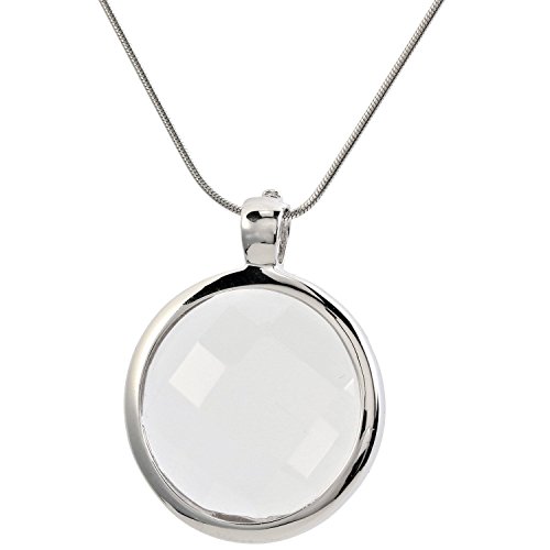 Yvesse Damen Halskette mit Wechselanhänger Sterling Silber 925 rhodiniert Coins Bergkristall Rosenquarz Rauchquarz 45cm Yvesse Damen Halskette mit Wechselanhänger Sterling Silber 925 rhodiniert Coins Bergkristall Rosenquarz Rauchquarz 45cm von Yvesse