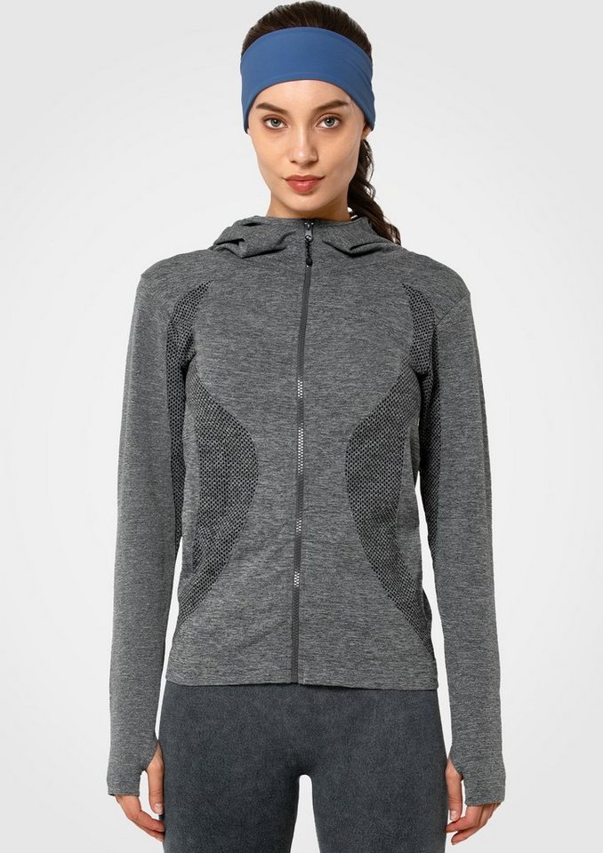 Yvette Laufjacke Damen Sportjacke, Sweatjacke mit Kapuze, S145048A26MH von Yvette