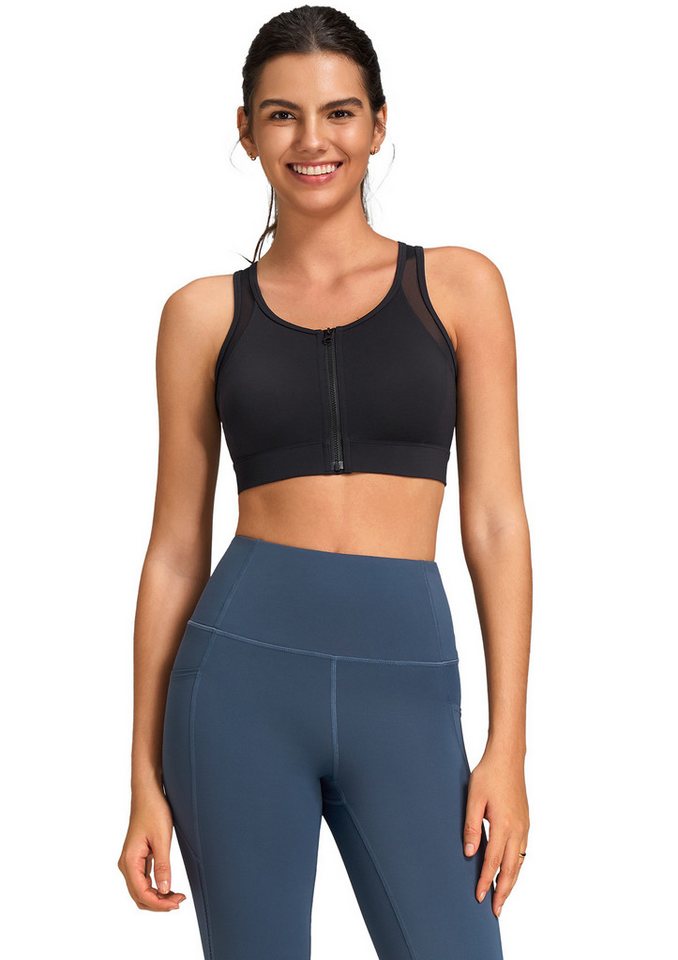 Yvette Sport-BH Damen Starker halt Mesh-Ringerrücken Gepolstert Lauf Fitness Bra, E101060A08 Yvette Sport-BH Damen Starker halt Mesh-Ringerrücken Gepolstert Lauf Fitness Bra, E101060A08 von Yvette