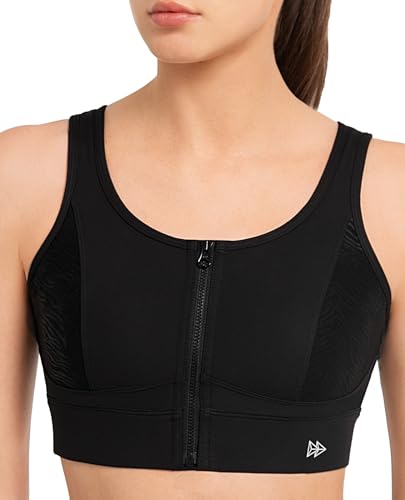 Yvette Sport BH Staker Halt Schönen Rücken Vorderverschluss Fitness Joggen Bra,Schwarz,S Yvette Sport BH Staker Halt Schönen Rücken Vorderverschluss Fitness Joggen Bra,Schwarz,S von Yvette